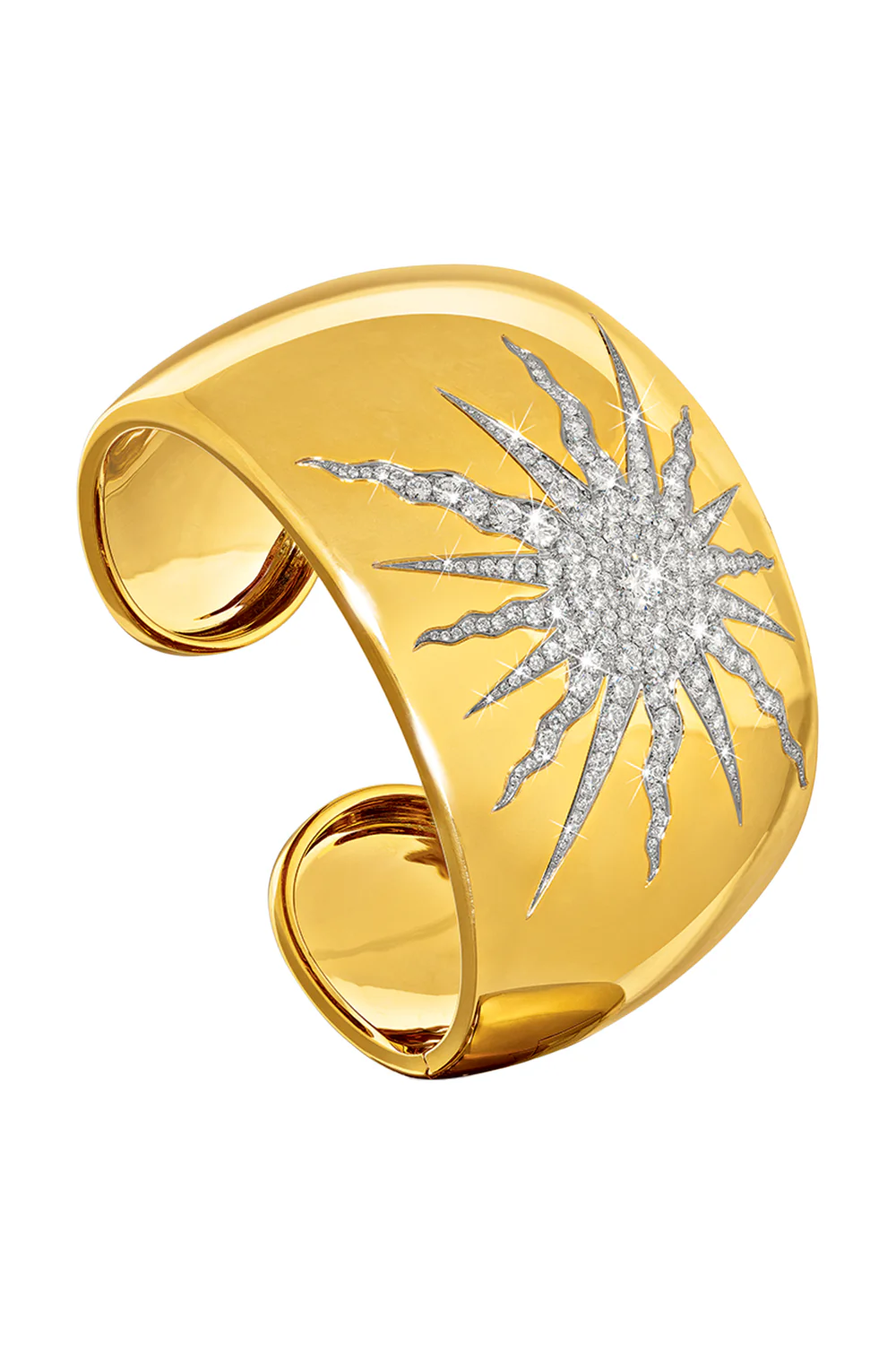 Diamond Sun Cuff Bracelet