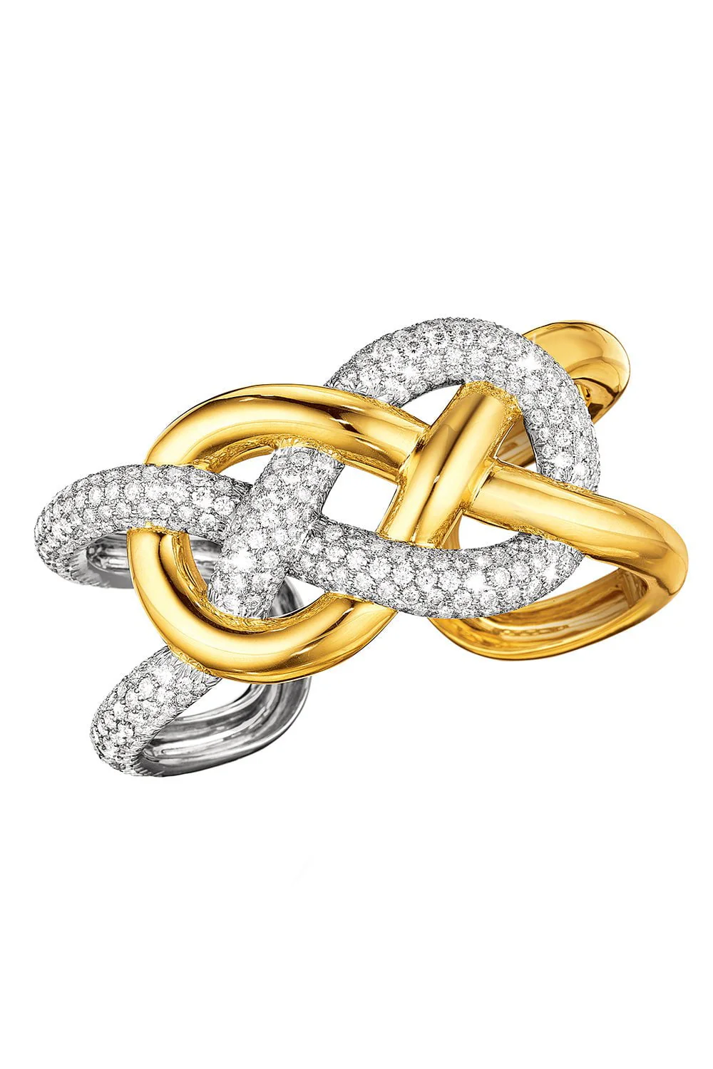 Infinity Knot Diamond Bracelet