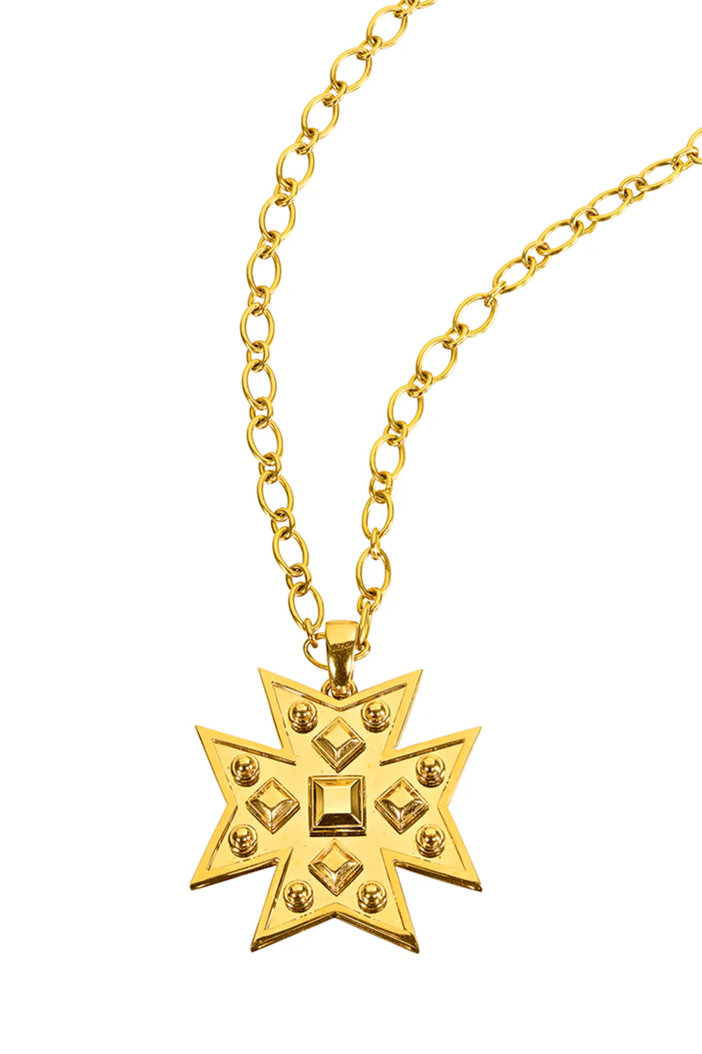 Maltese Cross Midas Pendant Necklace