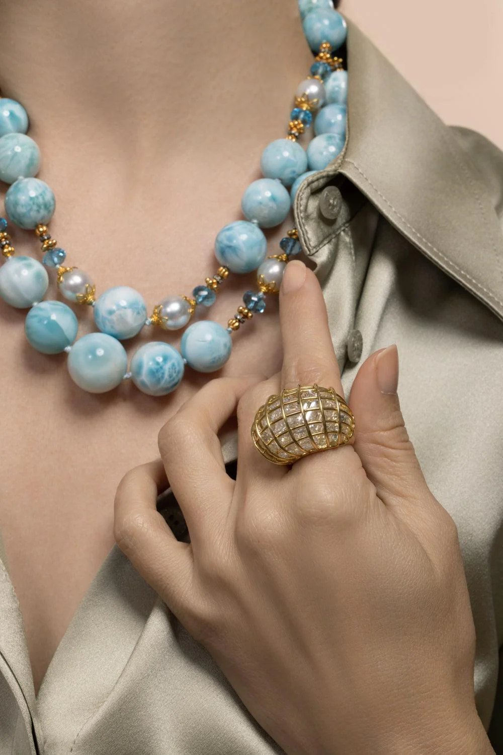 Rock Crystal Cage Ring - Image 2