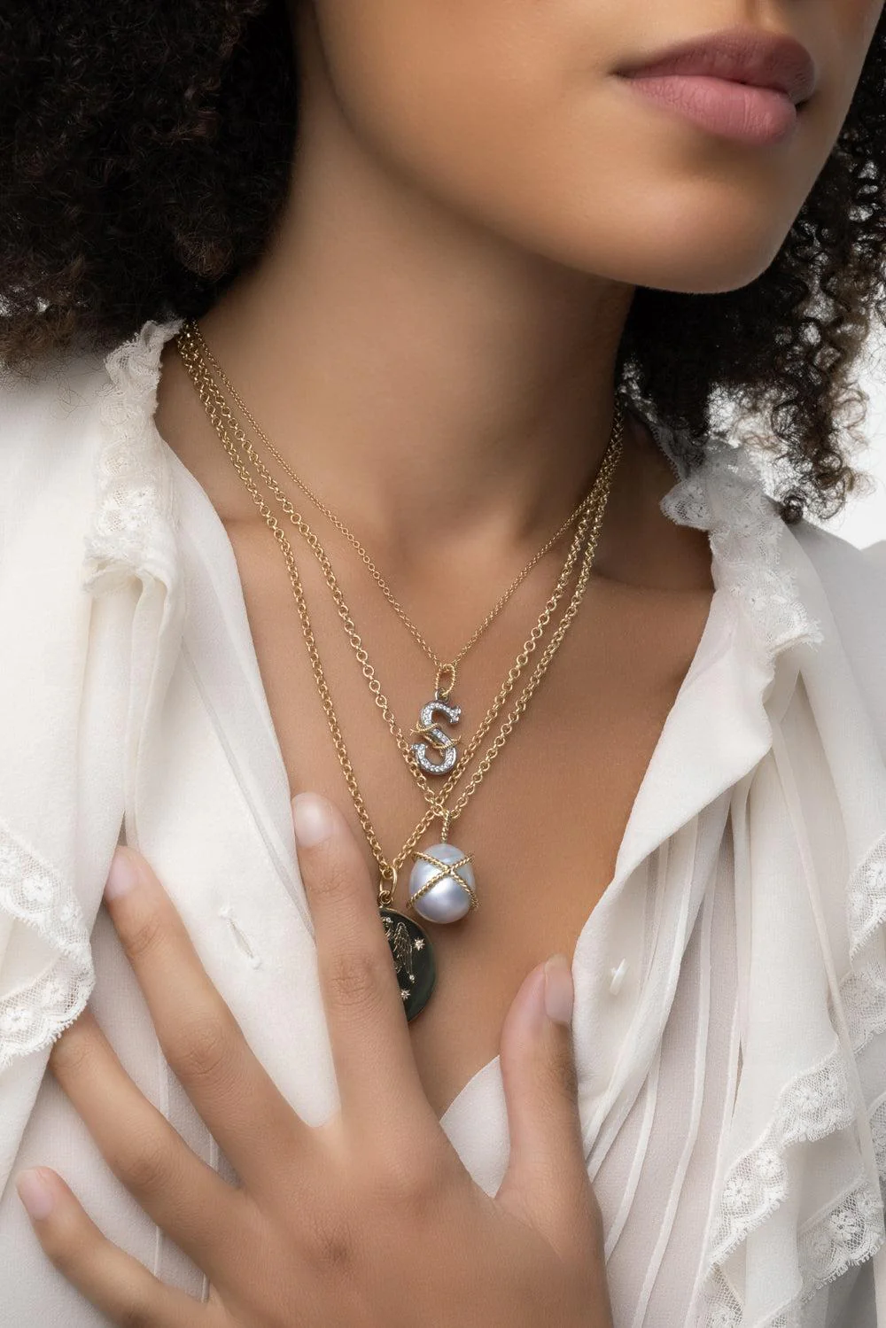 S Pendant Necklace - Image 4