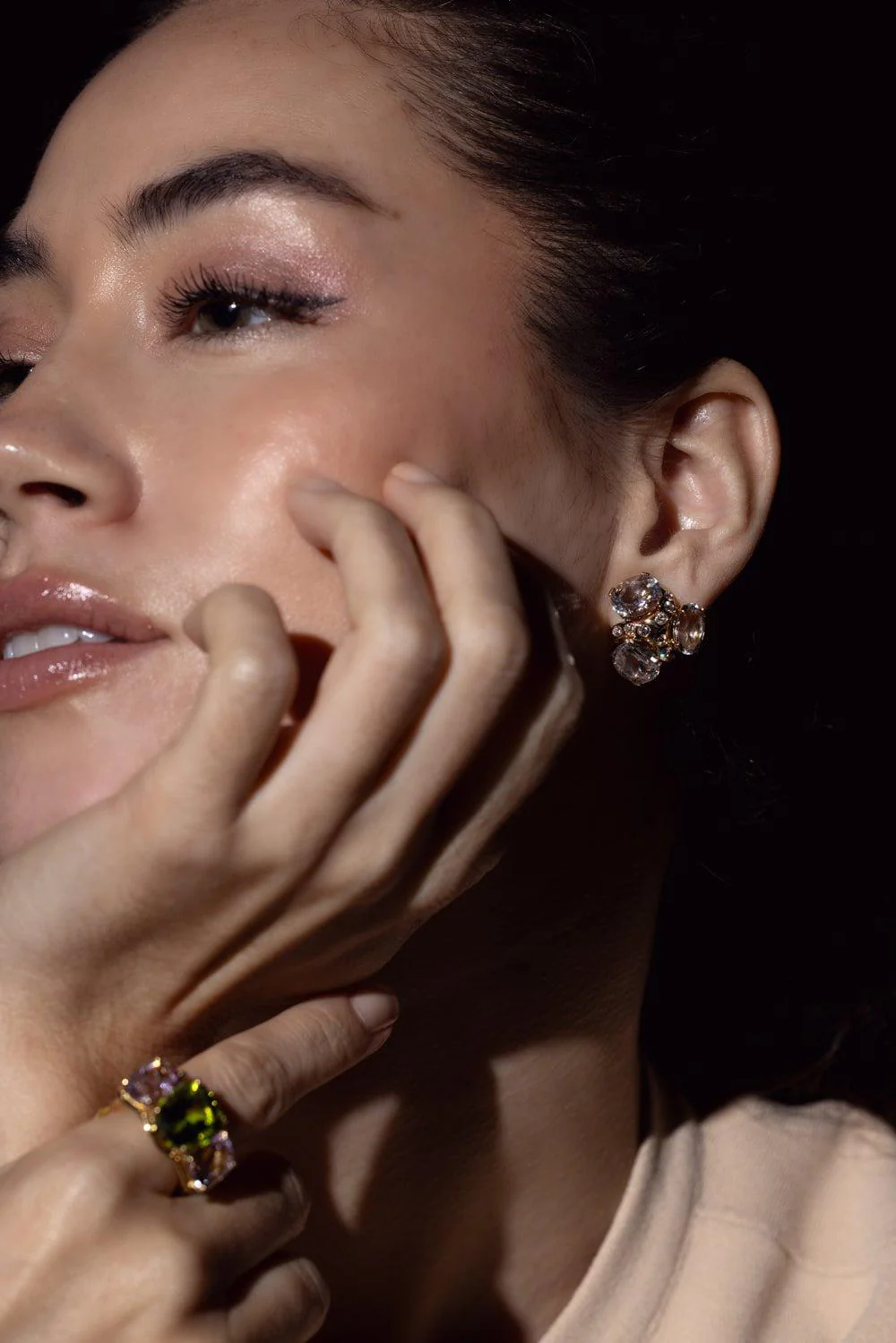 Three Stone Earclips - Image 4