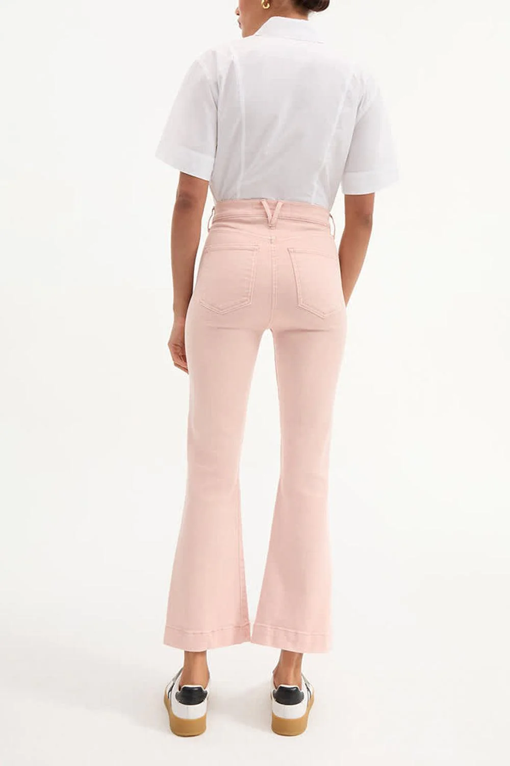 Carson Kick Flare Jean - Stone Pink Shell - Image 8