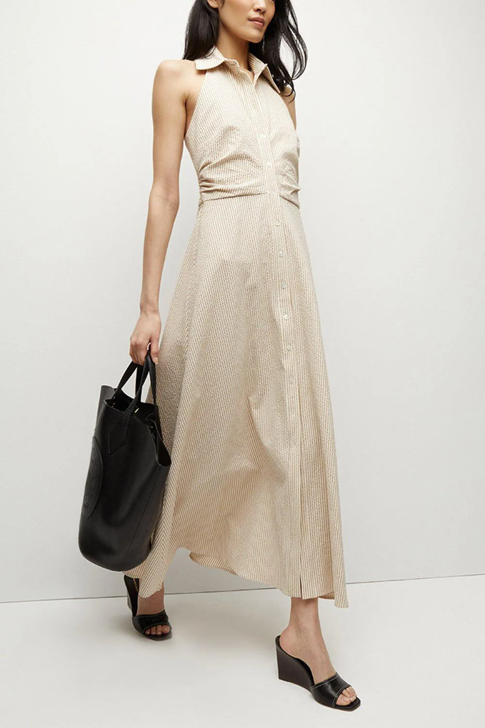 Mackey Dress - Khaki White - Image 2
