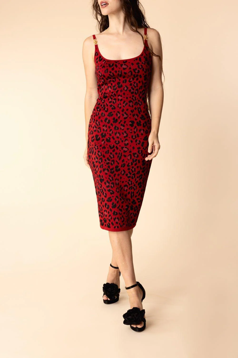 Animal Print Midi Dress - Image 2