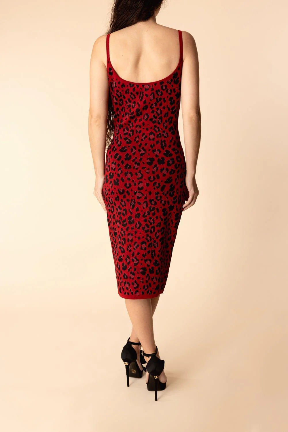 Animal Print Midi Dress - Image 4