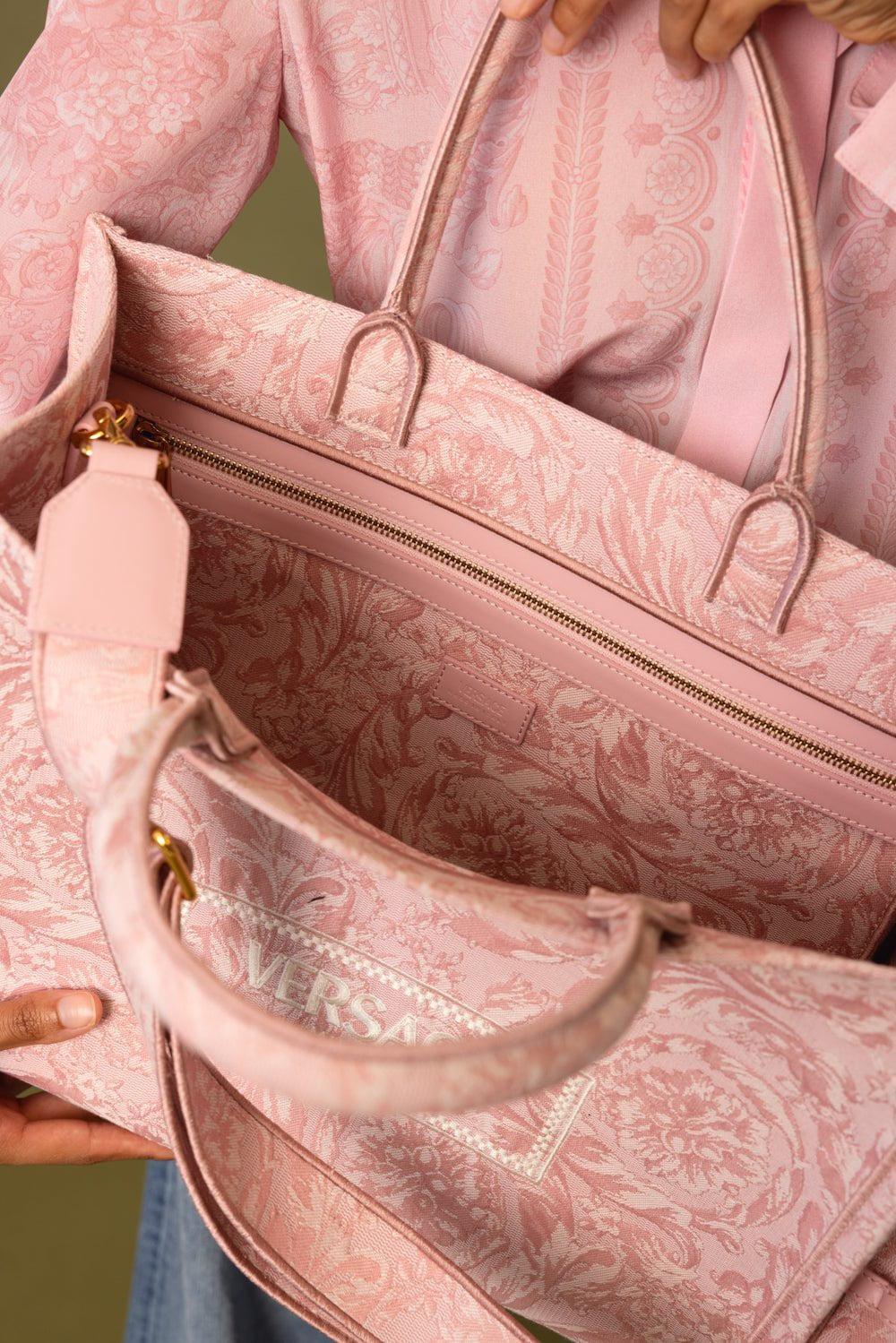Barocco Athena Tote Bag - Pink Rose - Image 3