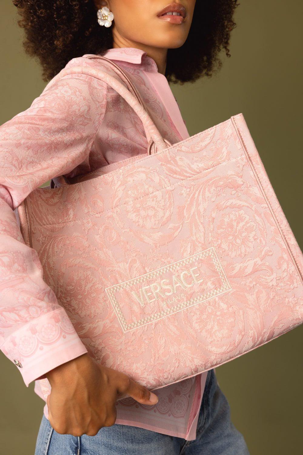 Barocco Athena Tote Bag - Pink Rose - Image 4