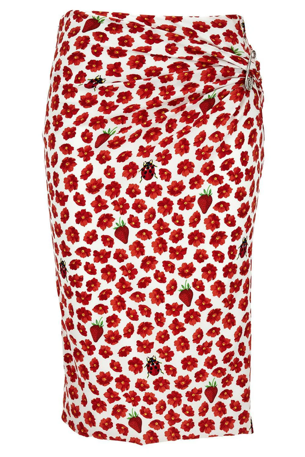 Gathered Midi Skirt