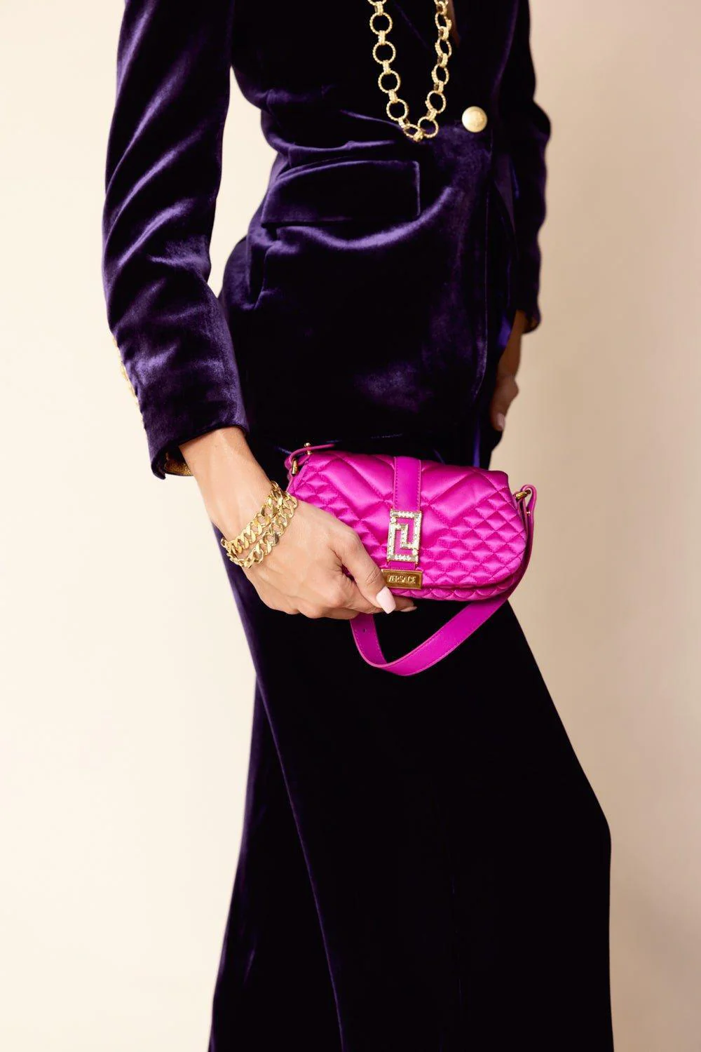 Greca Goddess Mini Bag - Water Lilly Gold - Image 3