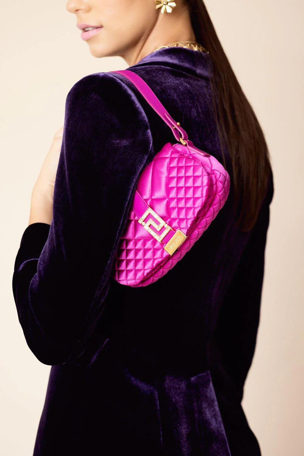 Greca Goddess Mini Bag - Water Lilly Gold - Image 4