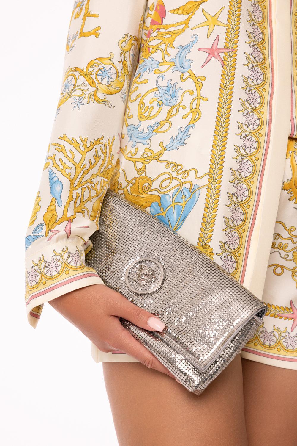 La Medusa Clutch - Silver Mesh - Image 4