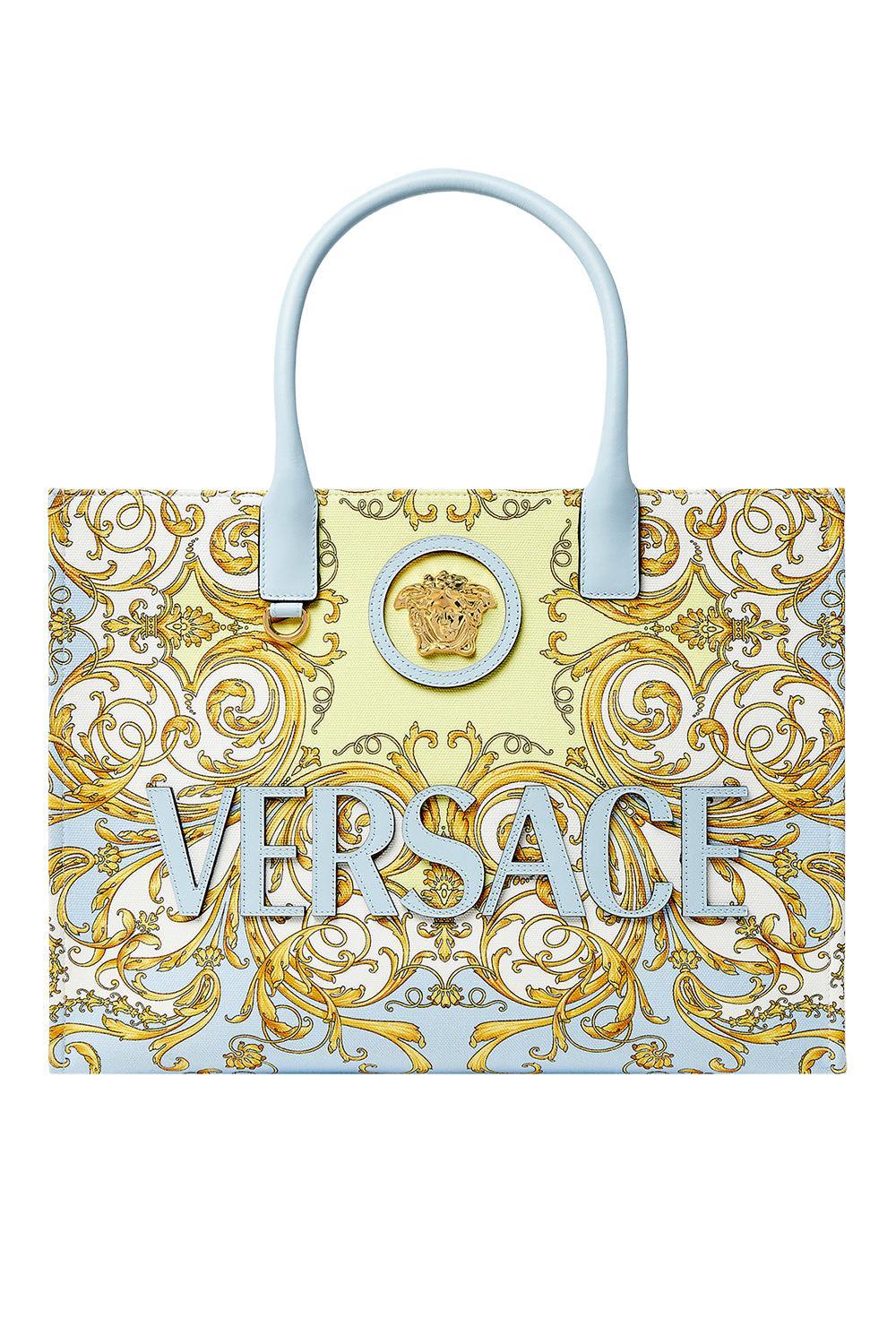 La Medusa Large Tote Bag - Light Blue