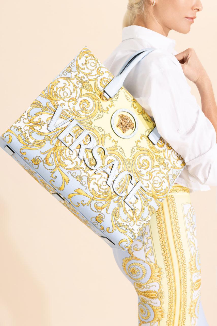La Medusa Large Tote Bag - Light Blue - Image 3