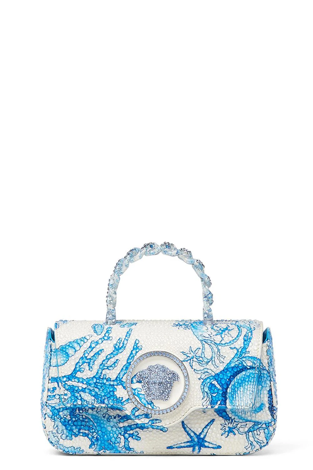 La Medusa Mini Bag - Bright Blue Underwater Barocco