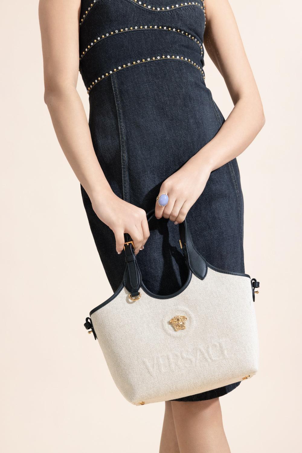 La Medusa Mini Tote Bag - Black - Image 2