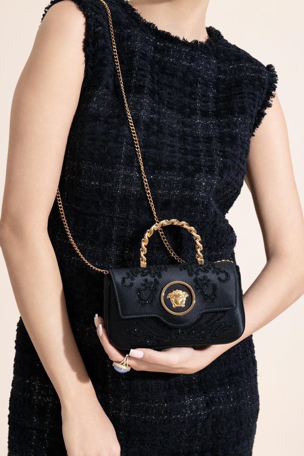 La Meduse Mini Bag - Black Satin - Image 2
