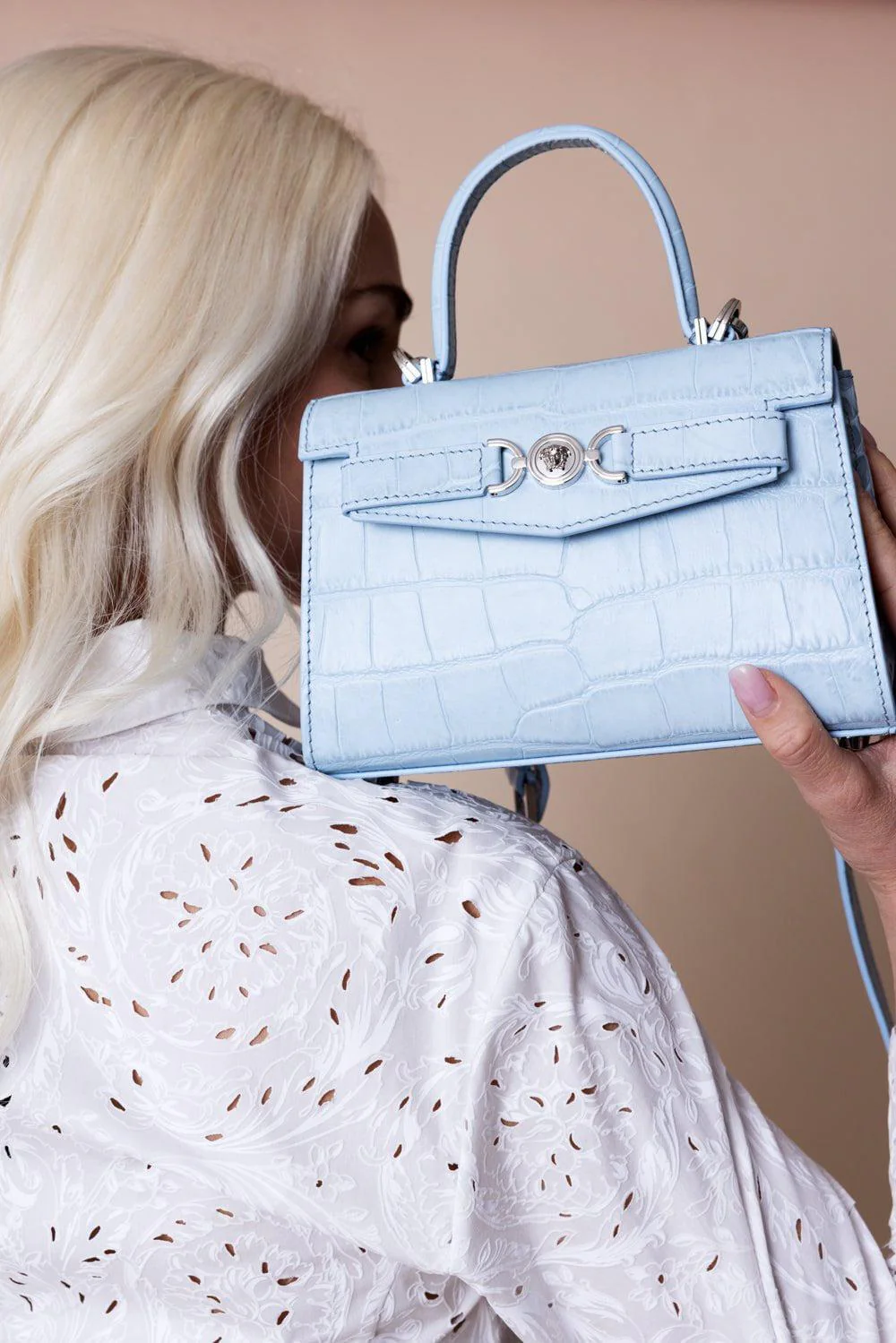 Medusa '95 Small Handbag - Pastel Blue - Image 3