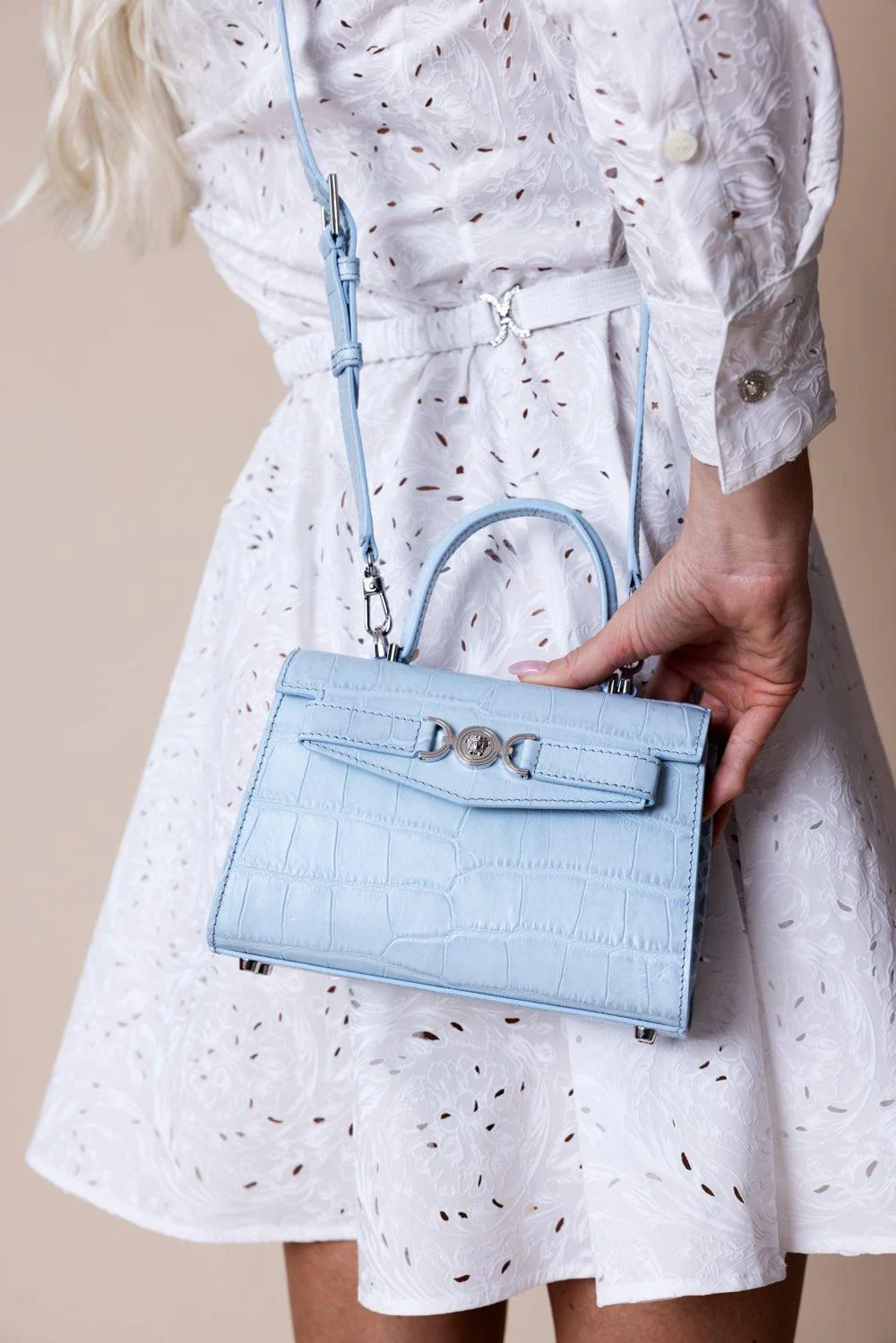 Medusa '95 Small Handbag - Pastel Blue - Image 4