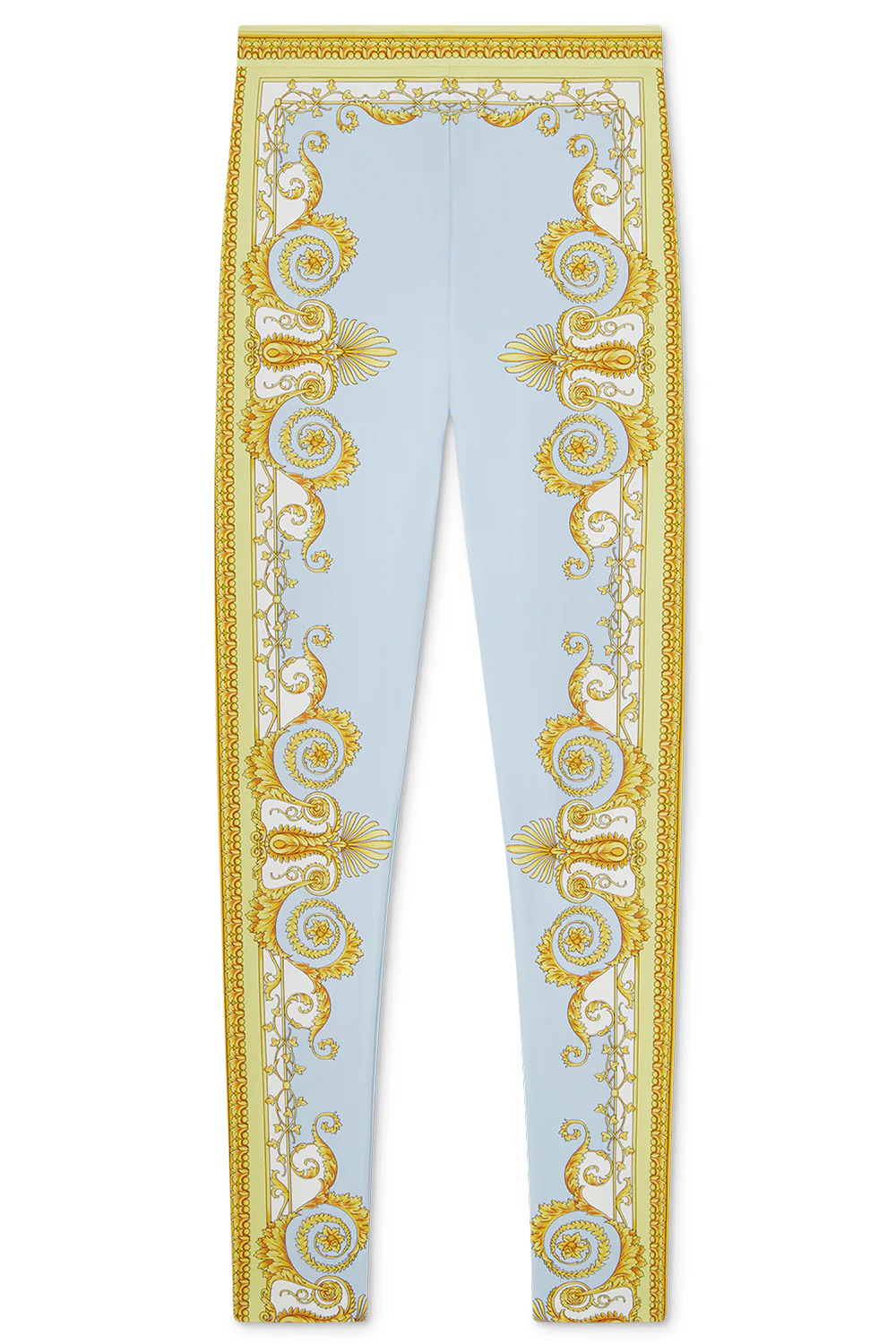 Printed Legging - Pale Yellow Blue