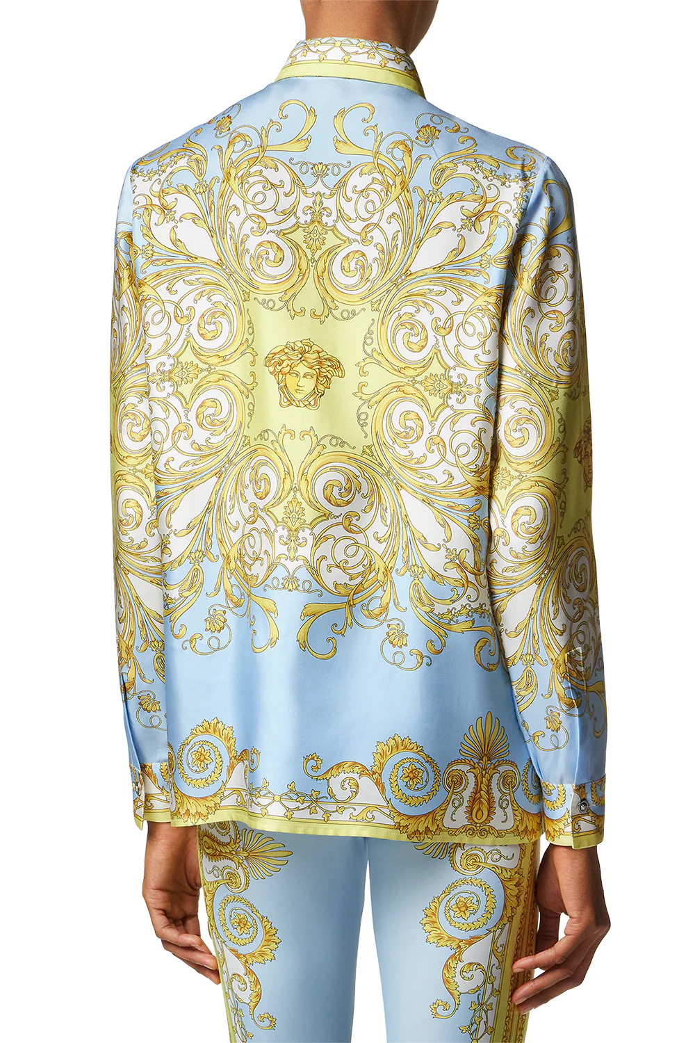 Printed Shirt - Pale Yellow Blue - Image 3