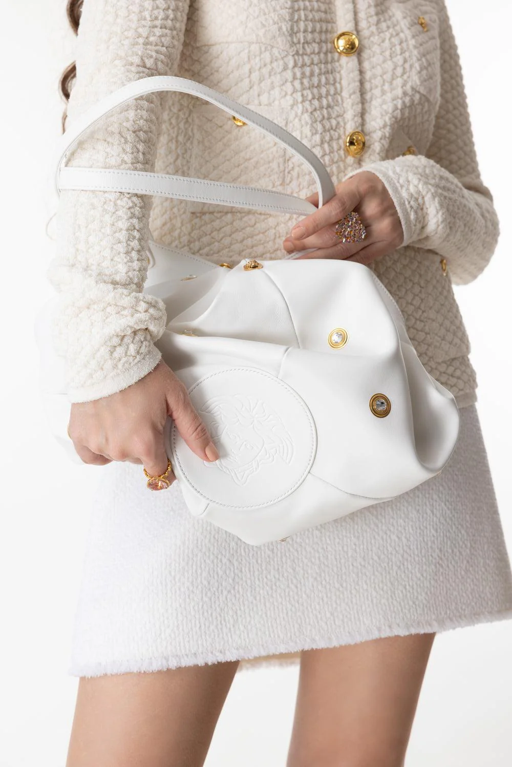 Protea Shoulder Bag - White - Image 4
