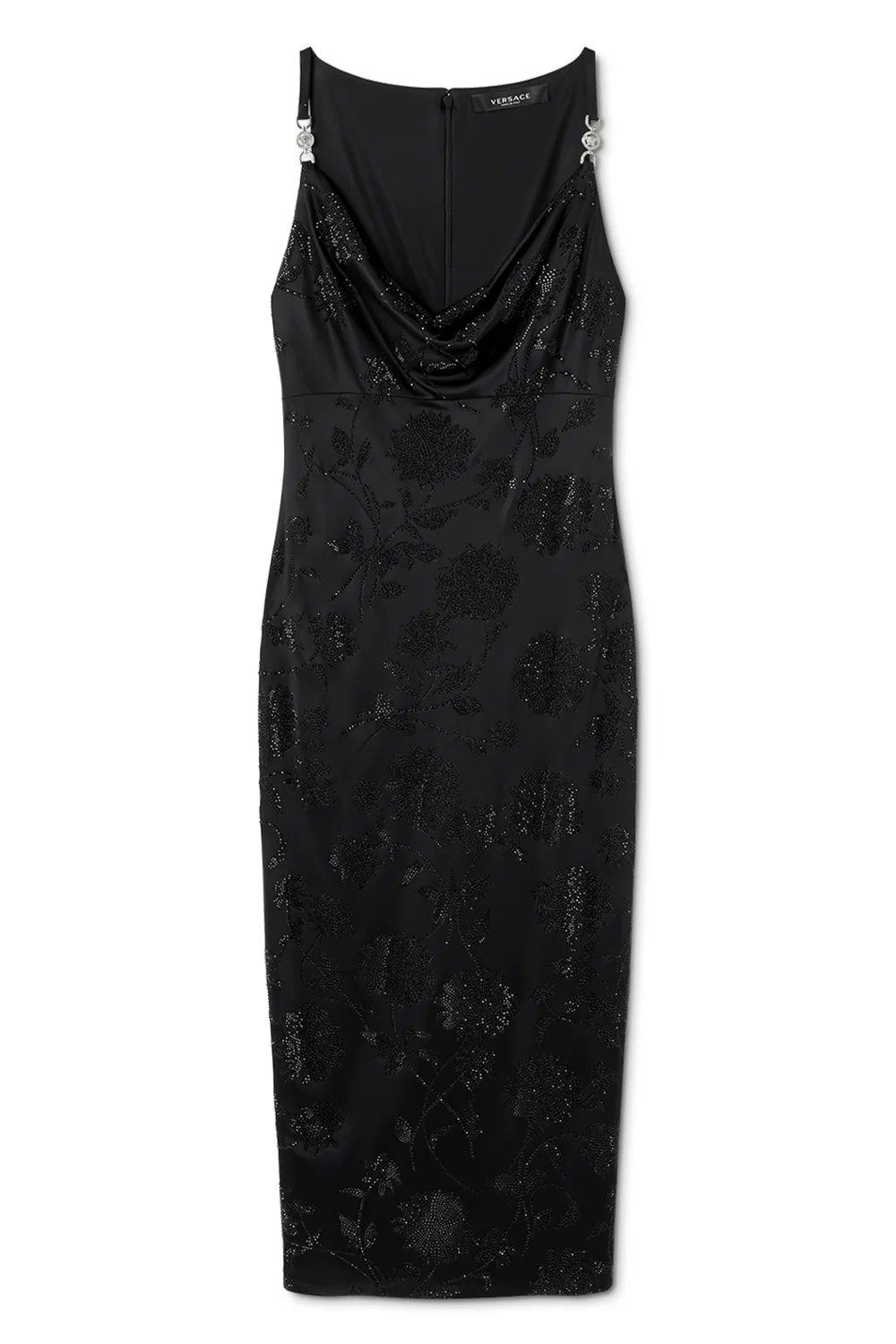 Strass-Embroidered Cocktail Dress