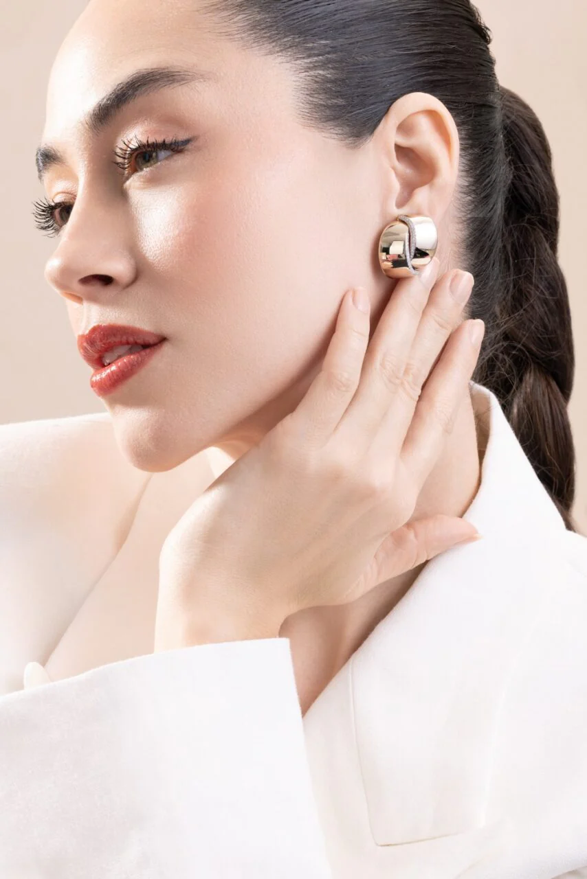 Diamond Midi Abbraccio Earrings - Image 4