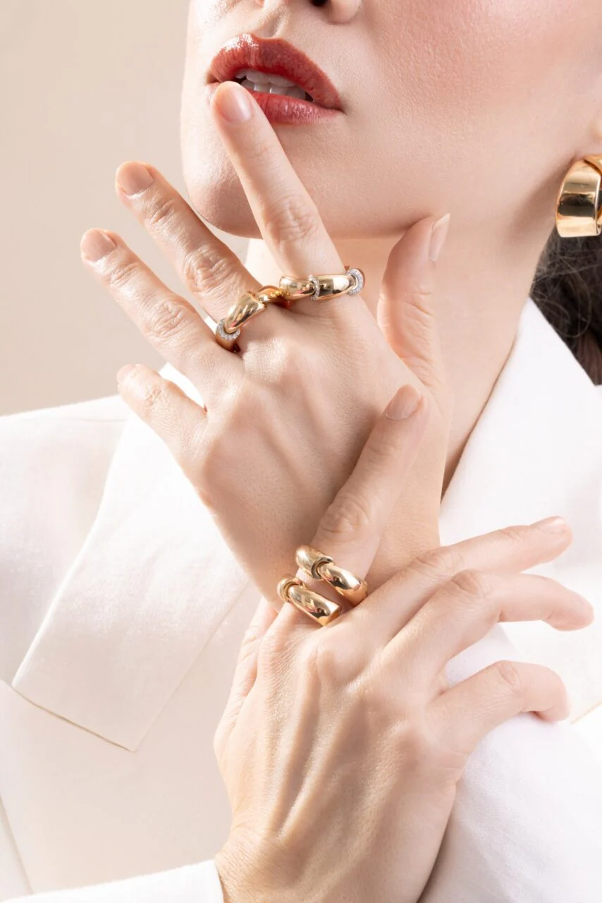 Diamond Midi Calla Ring - Image 2
