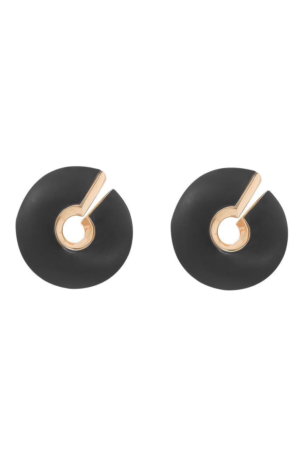 Verso Grande Jet Hoop Earrings
