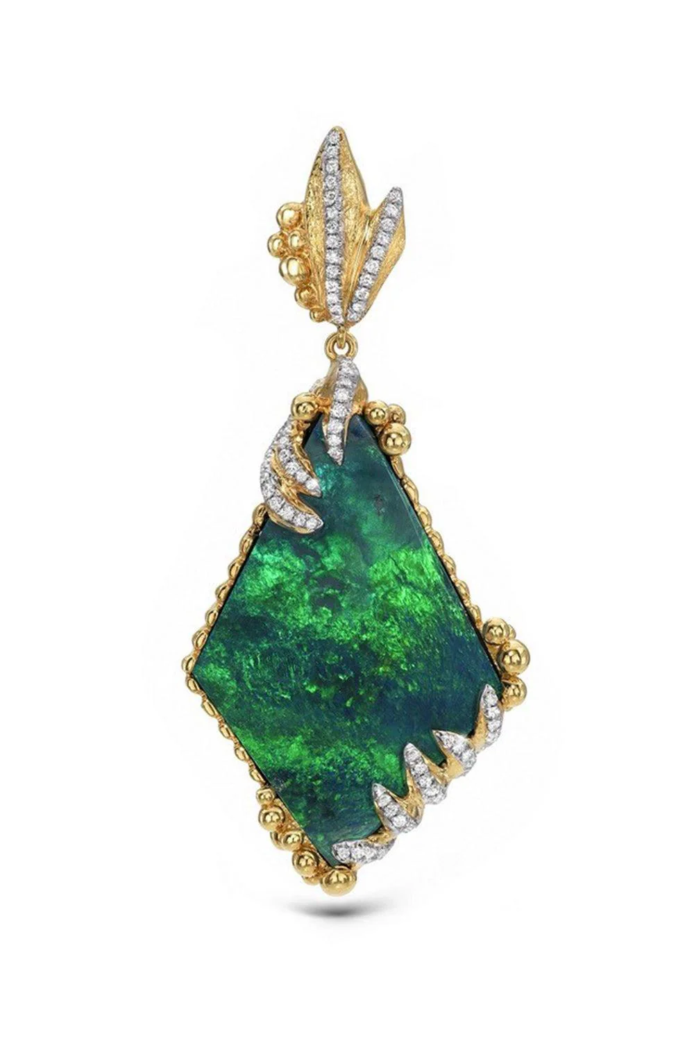Black Opal Diamond Pendant