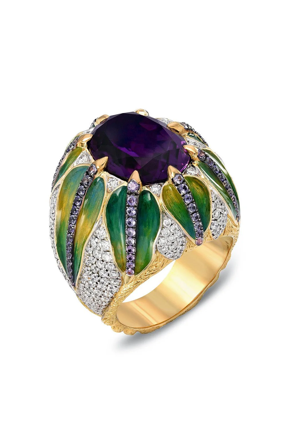 Diamond Amethyst Ring