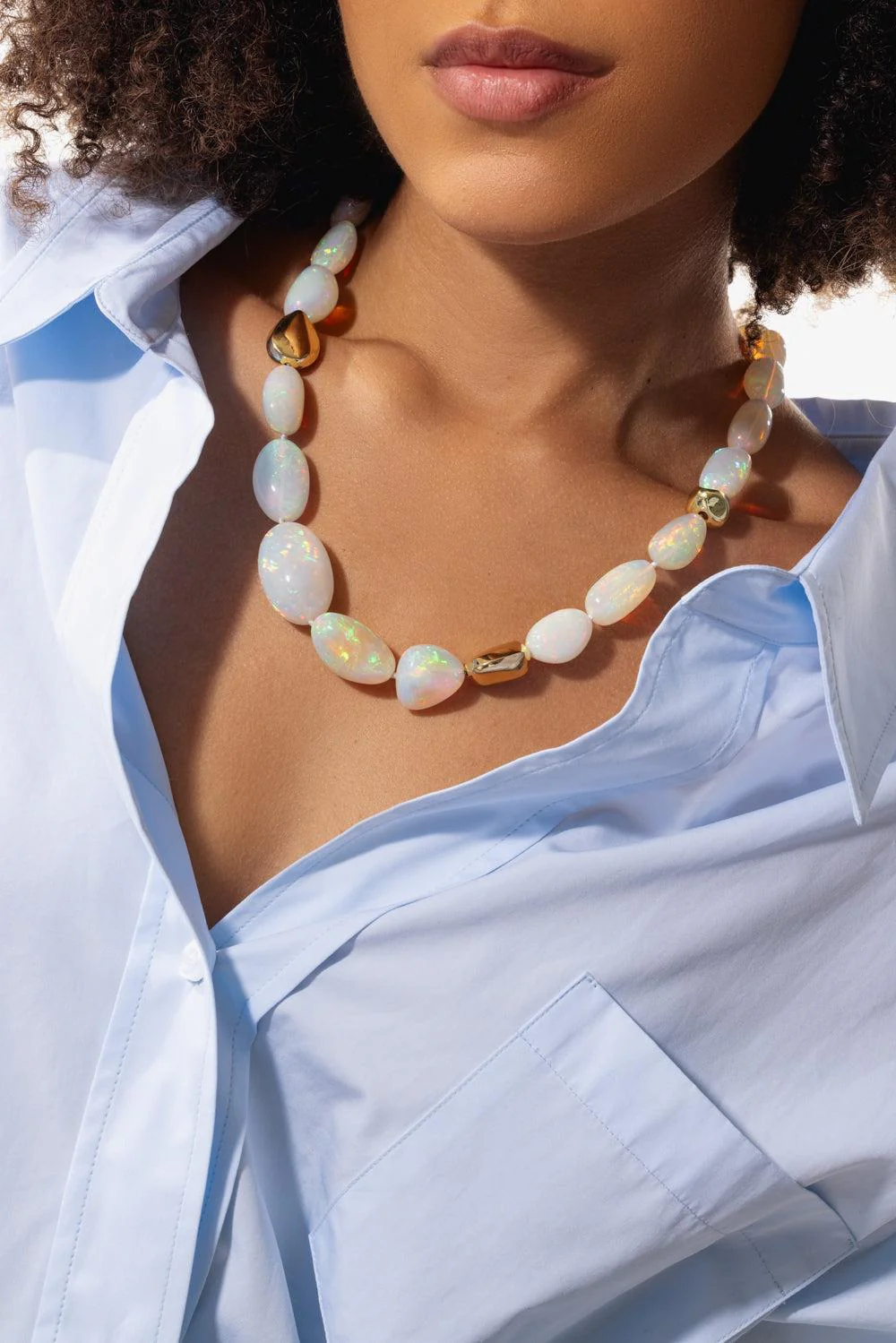Ethiopian Opal Smooth Necklace - Image 2