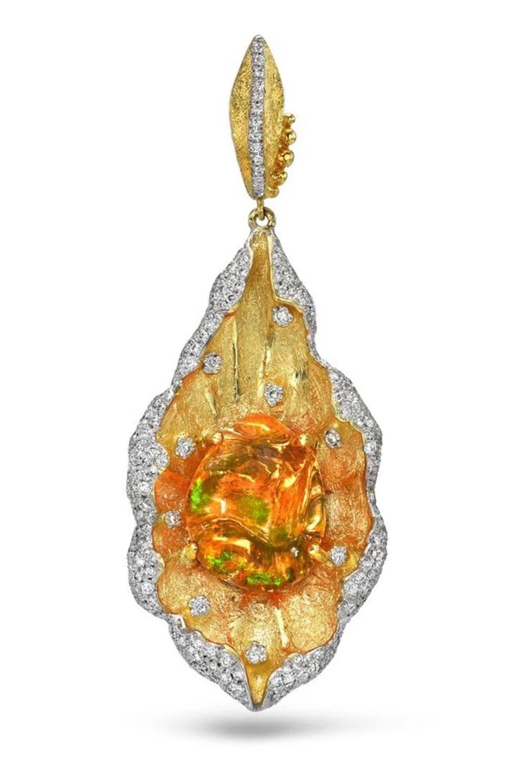 Mexican Fire Opal Pendant