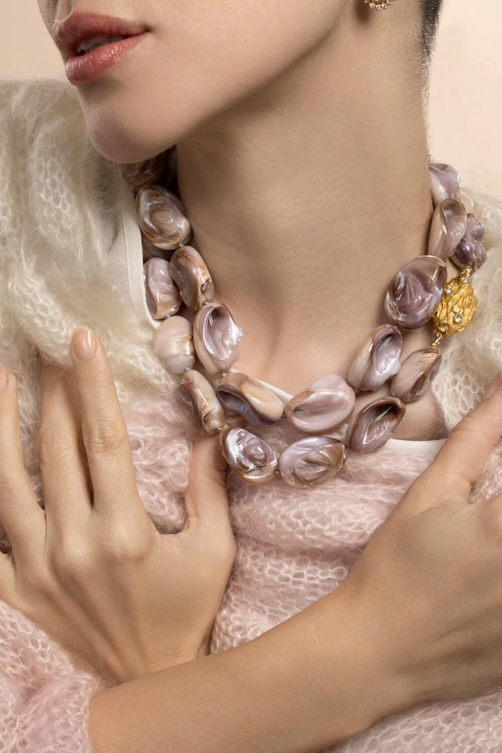 Moonstone Pearl Necklace - Image 2