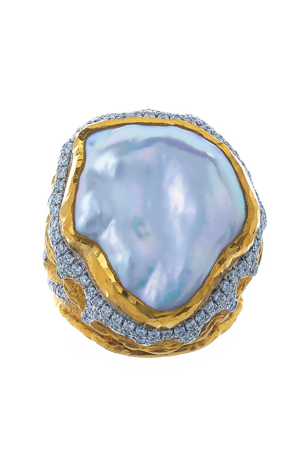 Pearl Diamond Ring
