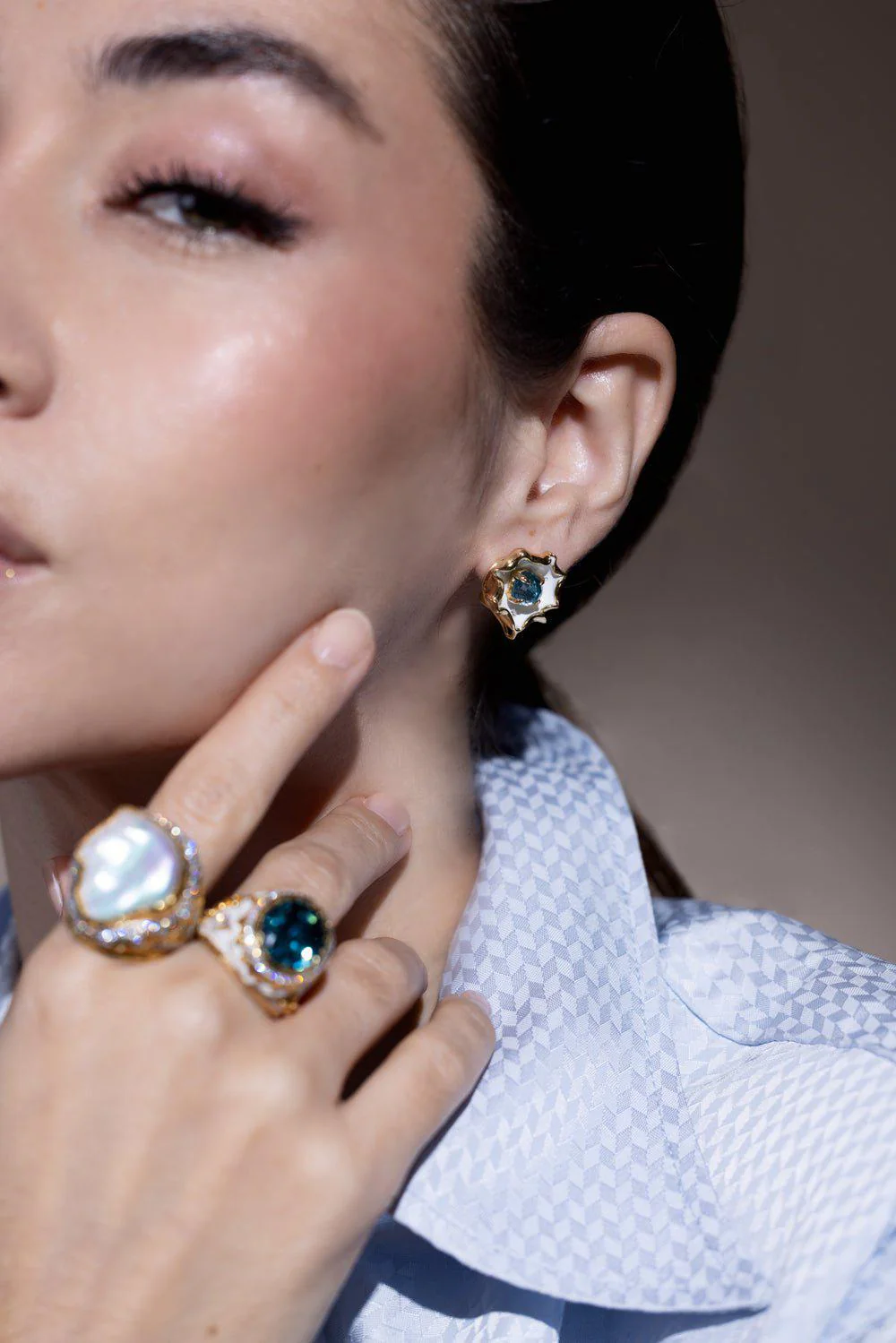 Pearl Diamond Ring - Image 3