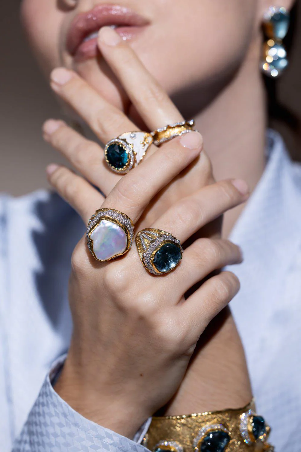 Pearl Diamond Ring - Image 5