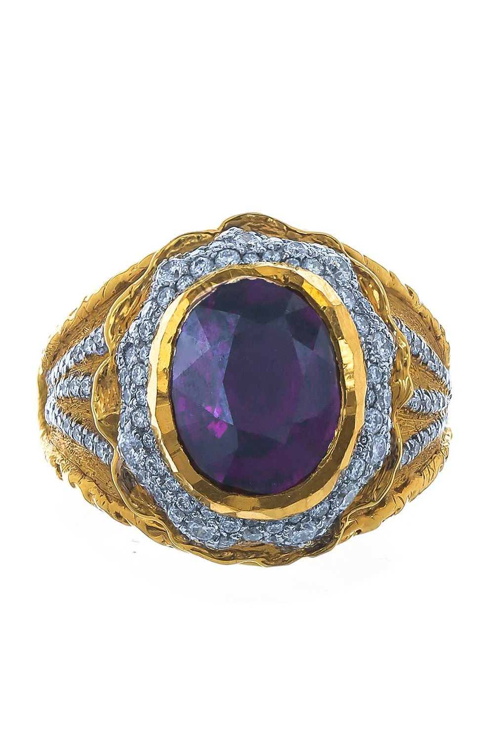 Purple Garnet Ring