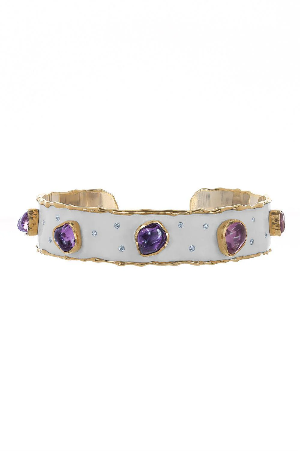 Purple Sapphire White Bracelet