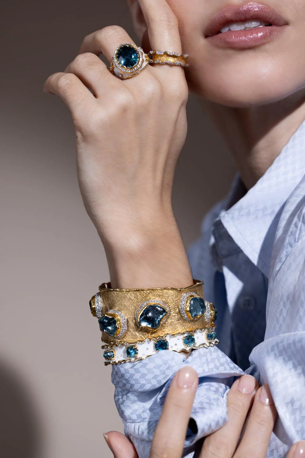 Ruffled Cuff Bracelet - Image 2