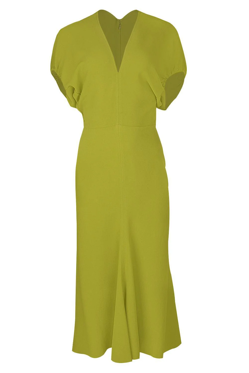 Blouson Detail Midi Dress