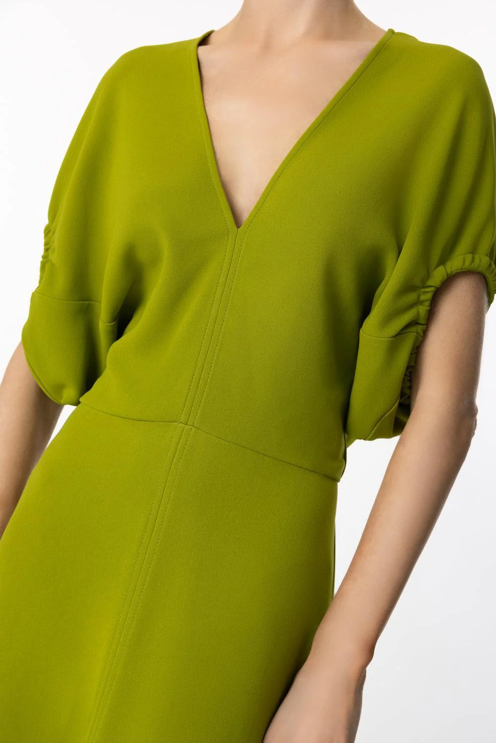 Blouson Detail Midi Dress - Image 3
