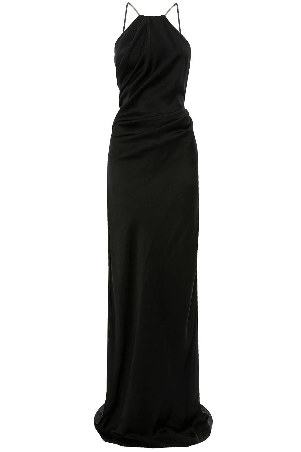 Chain Detail Halter Gown