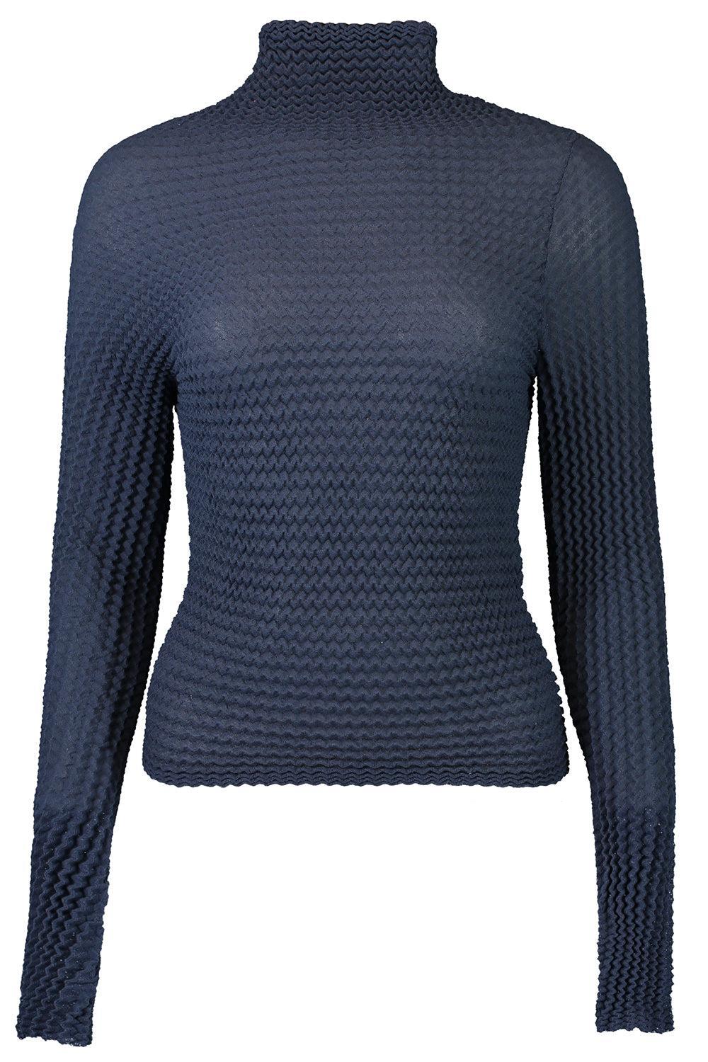 Chevron Long Sleeve Crop Top