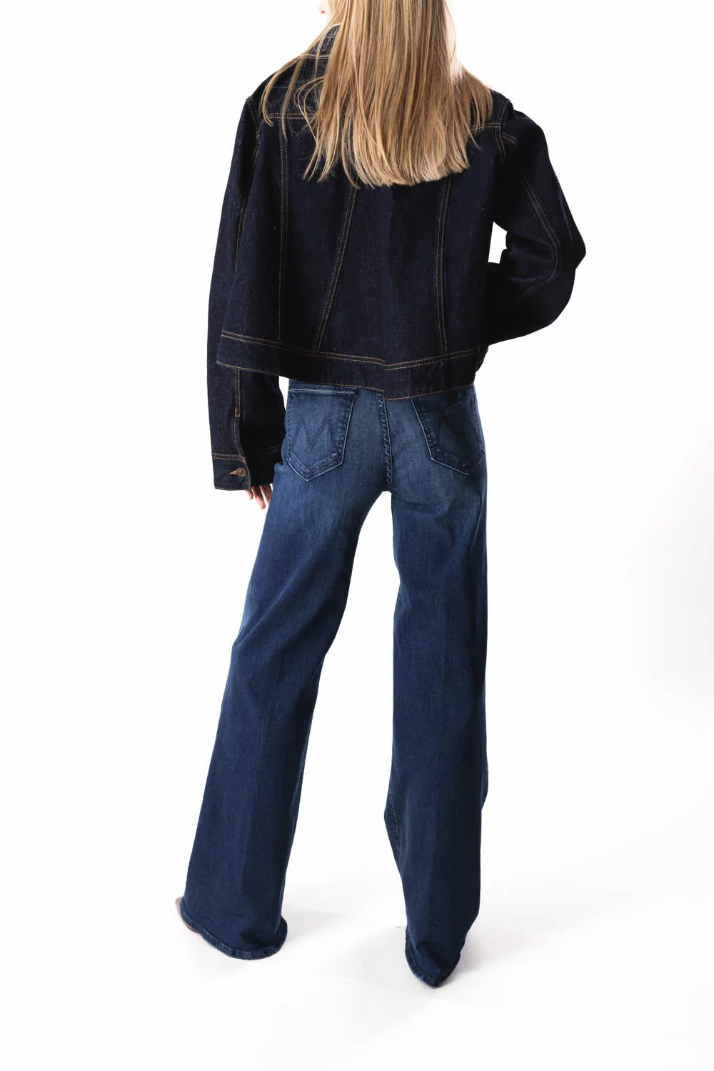 Cropped Denim Jacket - Image 4