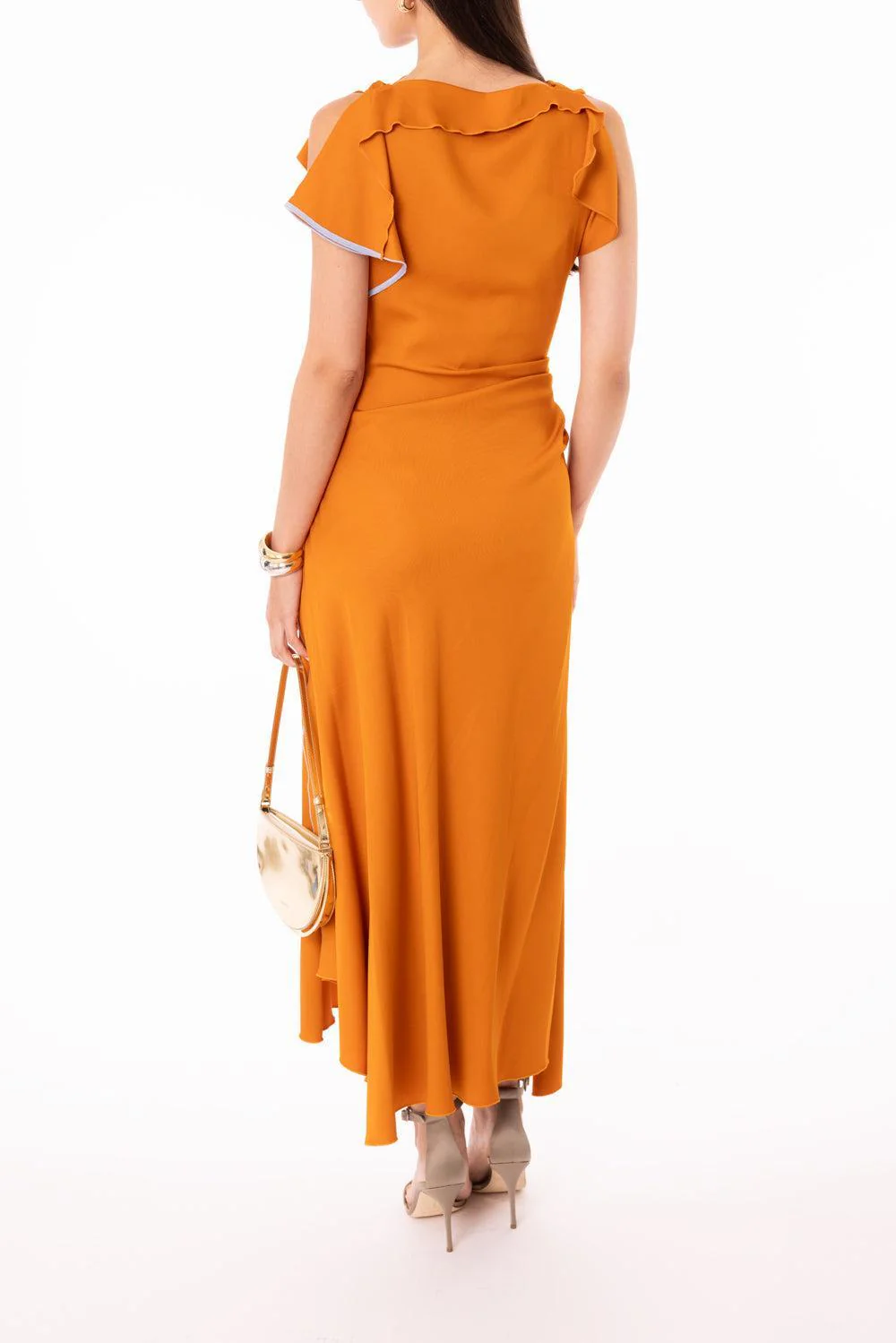 Drape Sleeve Midi Dress - Image 4