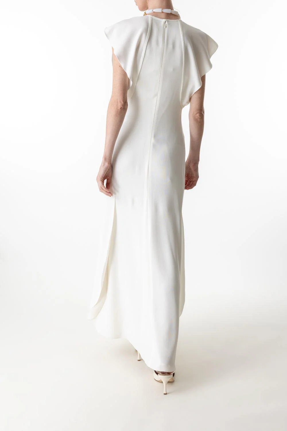 Folded Cap Sleeve Dress - Image 4