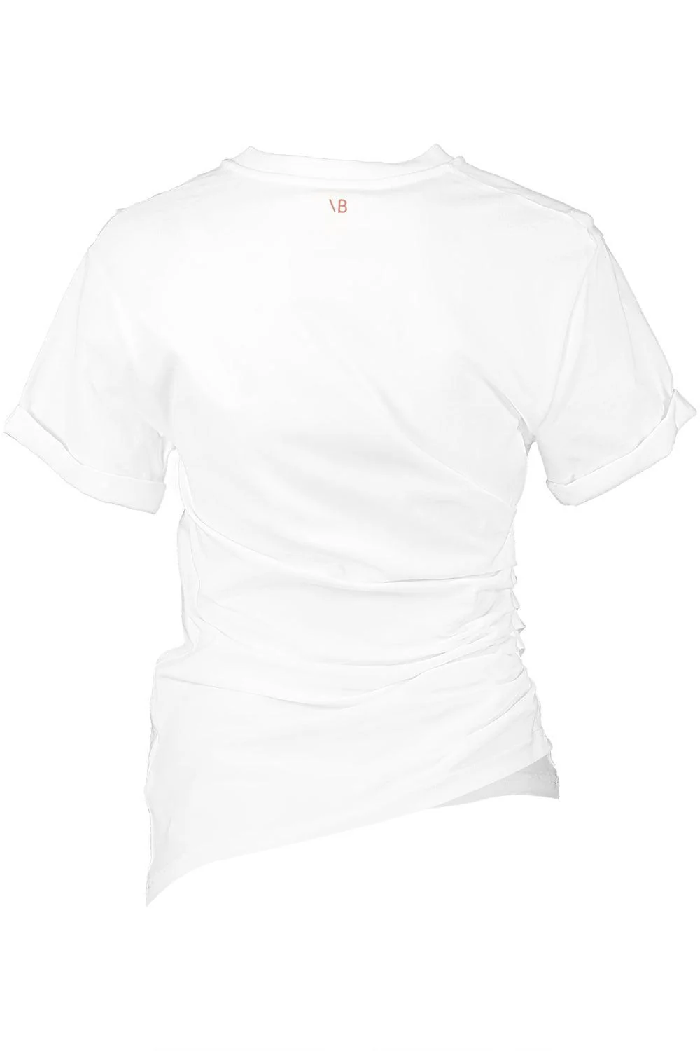 Gathered T-Shirt - White - Image 5