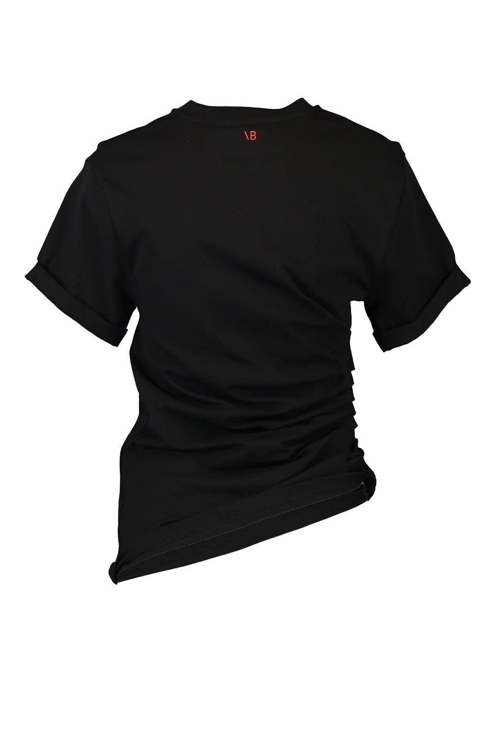 Gathered T-Shirt - Black - Image 5